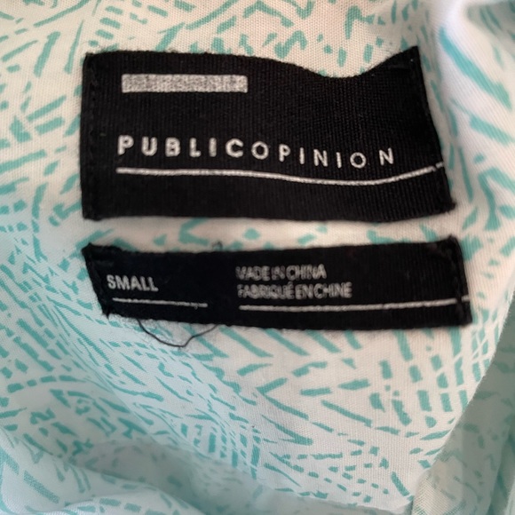 Public Opinion Geo Print Button Down - Picture 6 of 7